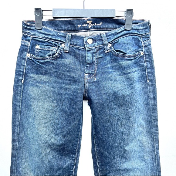 Seven 7 for all mankind crop dojo Dakota jeans gaucho wide 28 culottes - Picture 8 of 9